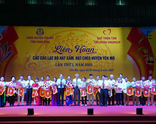 Khai mạc Liên hoan các CLB hát Xẩm, hát Chèo huyện Yên Mô lần thứ I năm 2023