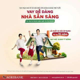 Agribank triển khai chương trình vay vốn ưu đãi mua nhà ở xã hội dành cho người trẻ