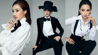 Tiểu Vy - Đỗ Mỹ Linh - Lương Thuỳ Linh cá tính với phong cách menswear