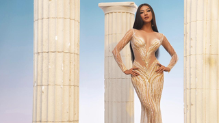 Cận cảnh thiết kế dạ hội quyến rũ Kim Duyên mang đến Miss Universe 2021