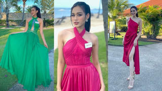 Đỗ Thị Hà thay 3 bộ váy trong ngày thứ 3 tham gia Miss World 2021