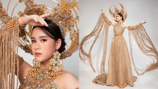 Bella Vũ thắng giải trang phục môi trường đẹp nhất tại Miss Eco Teen International 2021