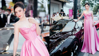 Á hậu Huyền My khoe nhan sắc lộng lẫy bên siêu xe 200 tỷ đồng