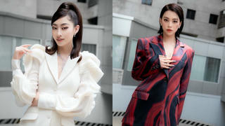 Lương Thùy Linh diện vest trắng thanh lịch, “đọ sắc” bên Tiểu Vy cá tính 