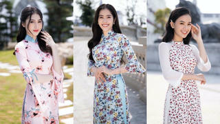 Nam Em và dàn thí sinh Miss World Vietnam 2022 khoe sắc với áo dài