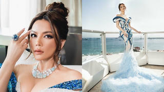Lý Nhã Kỳ diện váy gợi cảm, đeo trang sức tiền tỷ tại thảm đỏ Cannes