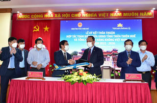UBND Thừa Thiên Huế và Vietnam Airlines Ký kết hợp tác toàn diện giai đoạn 2022-2026