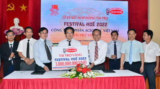 Acecook Việt Nam tài trợ 3 tỷ đồng cho Festival Huế 2022