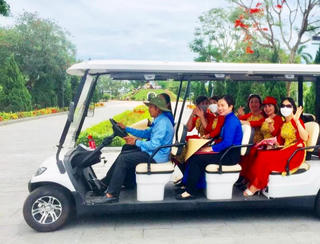 Thử nghiệm xe điện phục vụ du khách tại Di tích Thành Cổ Quảng Trị