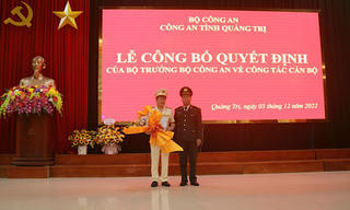 Thượng tá Lê Phi Hùng làm Phó Giám đốc Công an tỉnh Quảng Trị