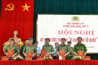 Công an 5 tỉnh miền Trung ký kết giao ước thi đua năm 2024