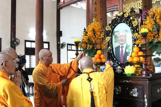 Ban Trị sự Phật giáo tỉnh Thừa Thiên Huế tưởng niệm Tổng Bí thư Nguyễn Phú Trọng