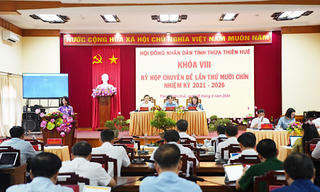 HĐND tỉnh Thừa Thiên Huế thông qua 23 Nghị quyết