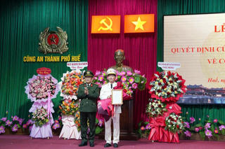 Thượng tá Nguyễn Viết Hoàng giữ chức Phó Giám đốc Công an TP Huế