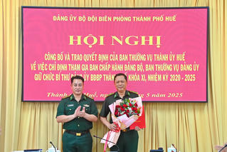 Đại tá Cà Văn Lập giữ chức Bí thư Đảng ủy Bộ đội Biên phòng thành phố Huế