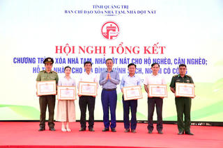 Quảng Trị hoàn thành xóa nhà tạm, hỗ trợ nhà ở cho người có công và hộ nghèo