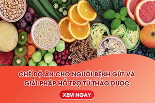 Chế độ ăn cho người bị gút và lợi ích khi dùng Hoàng Thống Phong 