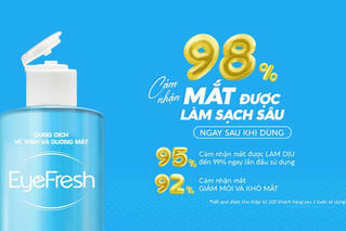 Giải pháp làm sạch sâu và dưỡng mắt an toàn, hiệu quả