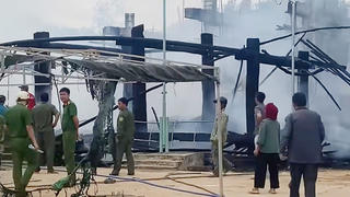 Cháy nhà rông ở Kon Tum