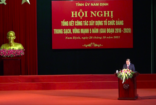 Nam Định tổng kết công tác xây dựng tổ chức Đảng giai đoạn 2016-2020 