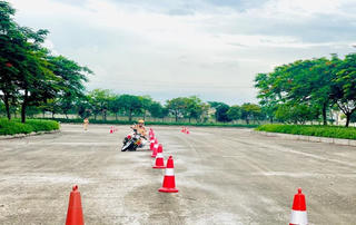 Phòng Cảnh sát giao thông Công an tỉnh Hà Nam tích cực tập luyện để tham gia hội thi “Lái xe giỏi và an toàn trong lực lượng Cảnh sát giao thông năm 2022” 
