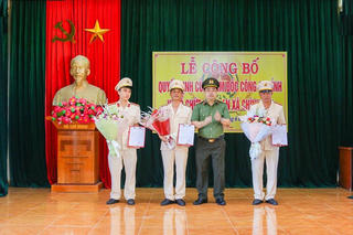 Công bố Quyết định của Giám đốc Công an tỉnh Nam Định