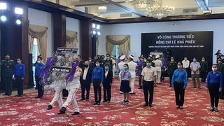 Lễ viếng đầy xúc động nguyên Tổng Bí thư Lê Khả Phiêu tại Hội trường Thống Nhất TP HCM