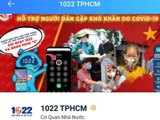 TP HCM: Nhắn tin zalo đến Cổng thông tin 1022 khi cần hỗ trợ khó khăn 