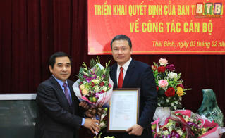 Ông Hoàng Minh Sơn được bổ nhiệm Tổng Biên tập Báo Thái Bình