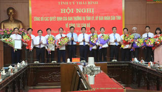 Thái Bình điều động, bổ nhiệm loạt cán bộ