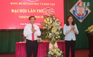 Đại hội Đại biểu Đảng bộ Sở Giáo dục và Đào tạo Thái Bình thành công tốt đẹp
