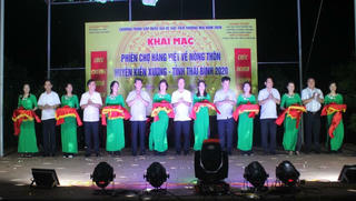 Khai mạc phiên chợ “Đưa hàng Việt về nông thôn” tại huyện Kiến Xương