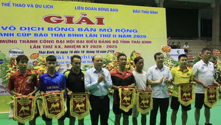 Khai mạc giải Bóng bàn mở rộng tranh cúp Báo Thái Bình lần thứ 2, năm 2020