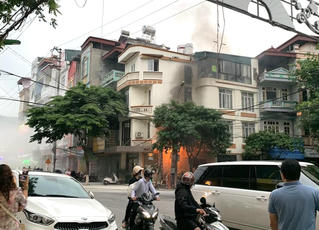 Tủ điện công tơ tại thành phố Lào Cai bốc cháy