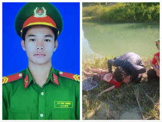 Chiến sỹ Công an kịp thời cứu sống hai cháu nhỏ bị đuối nước ở Lai Châu