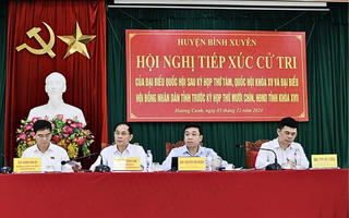 Phó Thủ tướng Bùi Thanh Sơn dự Hội nghị tiếp xúc cử tri Vĩnh Phúc