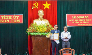 Kon Tum: Bí thư Tỉnh đoàn được bổ nhiệm Chánh văn phòng Tỉnh uỷ