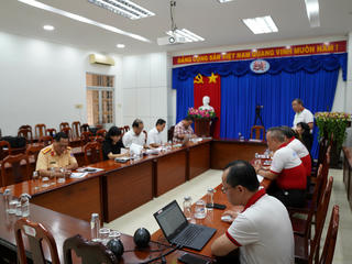 BTC thảo luận công tác chuẩn bị "Sự kiện tuyên truyền phổ biến pháp luật & ATGT học đường - lần 3 tại Cà Mau"