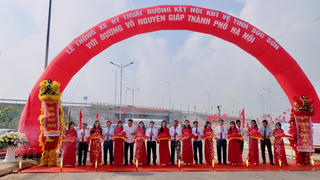 Thông xe đường nối trung tâm Hà Nội với Khu đô thị vệ tinh Sóc Sơn