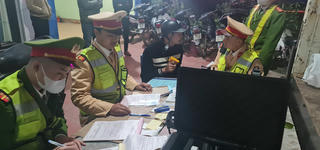 Lãnh đạo Công an huyện Lạng Giang (Bắc Giang) động viên cán bộ chiến sĩ đảm bảo ANTT dịp Tết nguyên đán Giáp Thìn 2024