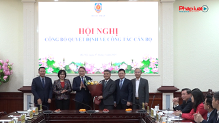 Trao quyết định bổ nhiệm Thứ trưởng Bộ Tư pháp Nguyễn Thanh Tú