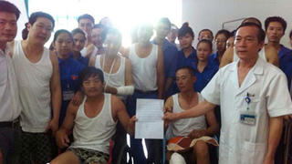 Công nhân Trung Quốc viết thư cảm ơn bác sĩ Việt Nam