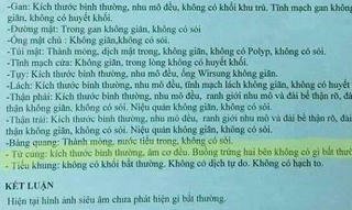 Nam bệnh nhân phát hoảng khi nhận kết quả siêu âm buồng trứng, tử cung