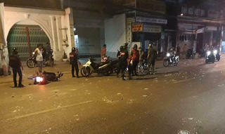 Tiếng nổ trong vụ hỗn chiến giữa đêm