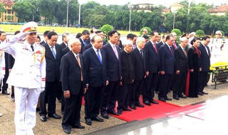 Lãnh đạo Đảng, Nhà nước viếng Chủ tịch Hồ Chí Minh
