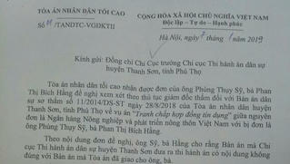 Vụ “Thẩm phán bị “tố” ra bản án trái luật” ở Thanh Sơn, Phú Thọ:  TAND Tối cao vào cuộc