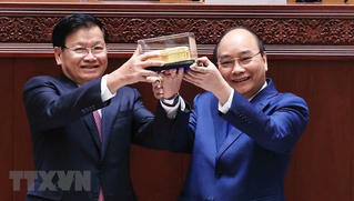 Hai nước Việt - Lào đoàn kết, vững bước tiến lên chủ nghĩa xã hội 