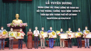 TP Hồ Chí Minh tuyên dương đội ngũ chi viện chống dịch COVID-19