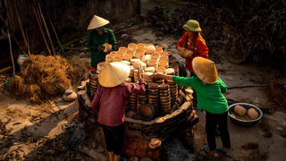 Rực lửa làng nghề nồi đất Trù Sơn ngày gần Tết