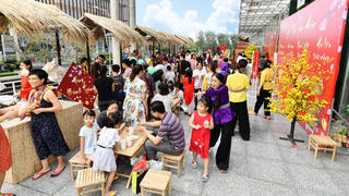 Tết đã về sớm hơn nơi chung cư 